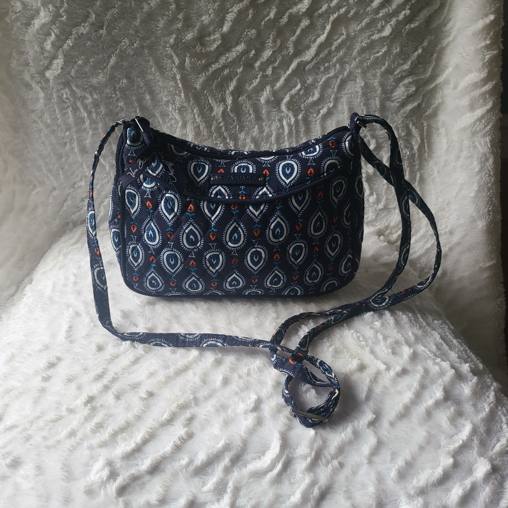 Vera bradley,blue,orange,and white pattern